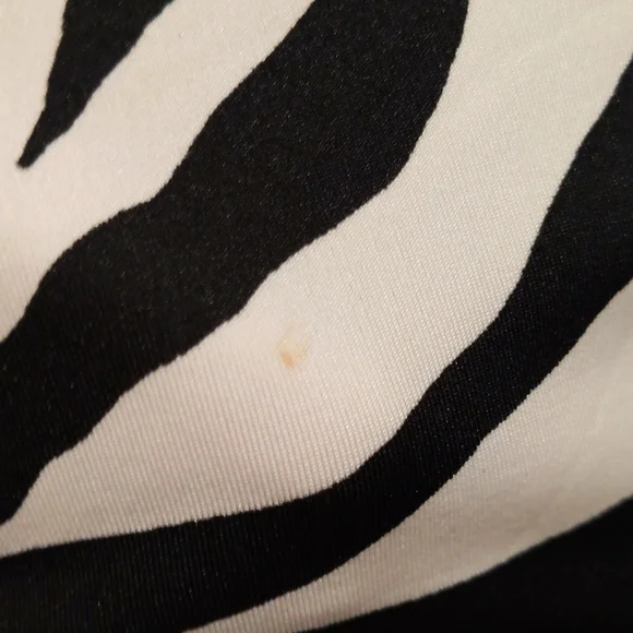 Long sleeve shirt dress INC small zebra print - Picture 3 of 5